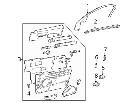 Front Door for 2000 Lincoln LS #2