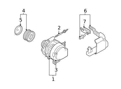 Alternator for 2006 Mazda 6 #1