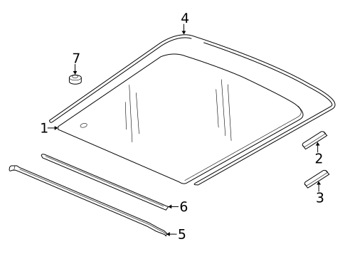 Glass - Lift Gate for 2016 Honda CR-Z #0