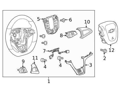 Steering Wheel & Trim for 2014 Chevrolet Camaro #0