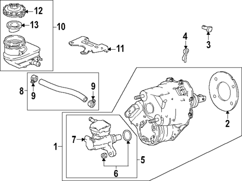 Master Cylinder - Components On Dash Panel for 2023 Honda Accord #1