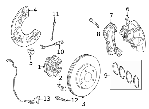 Front Brakes for 2019 Mercedes-Benz E300 #0