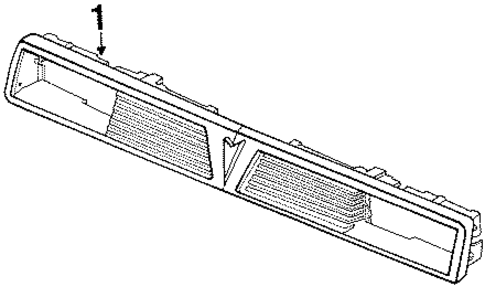 Grille & Components for 1986 Pontiac 6000 #2