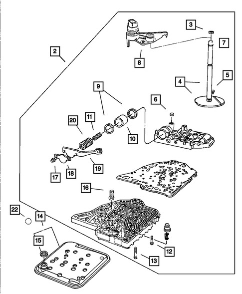 Valve Body for 2002 Chrysler Voyager #0