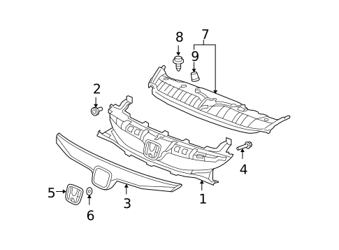 Bumper & Components - Rear for 2011 Honda Civic #1