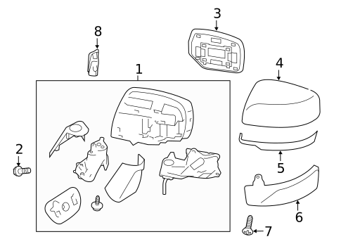 Outside Mirrors for 2022 Subaru Impreza #1