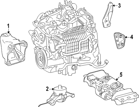 Engine & Trans Mounting for 2025 Mercedes-Benz CLE 300 #0