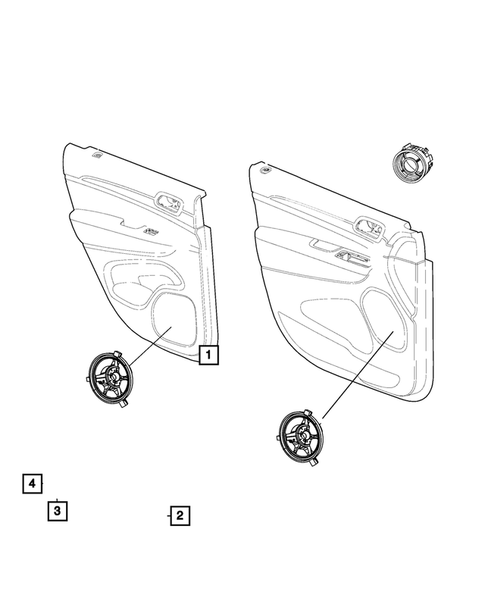 Radio, Antenna, Speakers, DVD, and Video systems for 2020 Dodge Durango #4