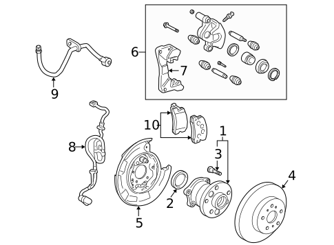 Brake Components for 1999 Lexus ES300 #0