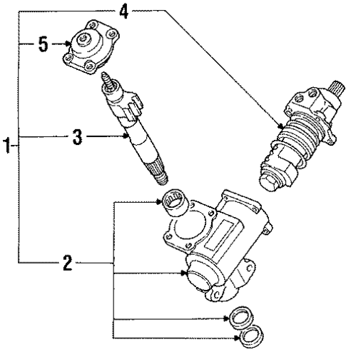 Steering Gear for 1991 Isuzu Pickup #1