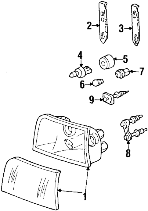 Headlamp Components for 2002 Ford Crown Victoria #0