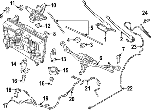 Wiper & Washer Components for 2023 BMW iX #1