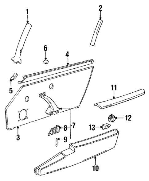 Interior Trim for 1993 Porsche 911 #0