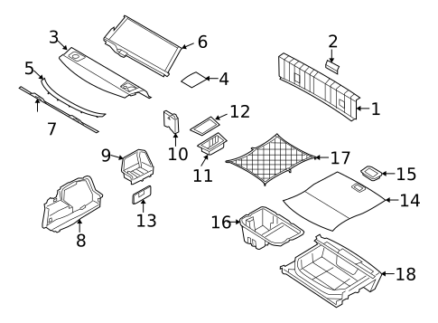 Interior Trim - Rear Body for 2013 BMW M3 #1