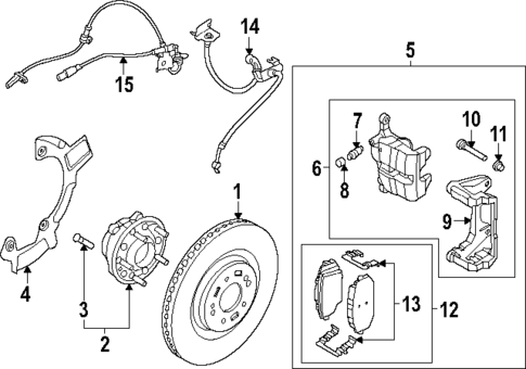 Front Brakes for 2024 Kia EV6 #0
