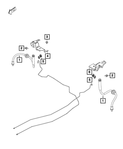 Hydraulic Control Unit, Brake Tubes and Hoses for 2019 Jeep Renegade #3