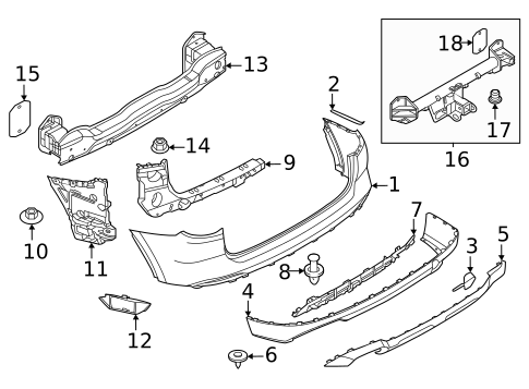 Bumper & Components - Rear for 2022 BMW X3 #0