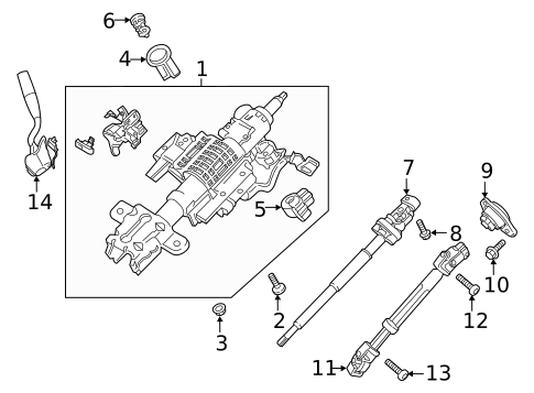 Ignition Lock for 2018 Ford Expedition #0