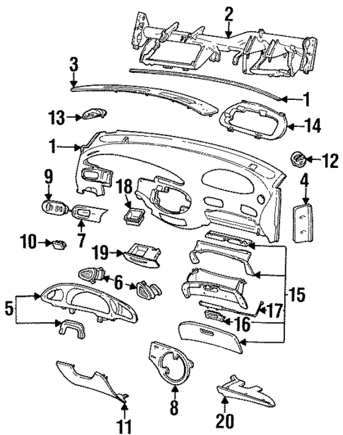 Switches for 1999 Mercury Sable #0