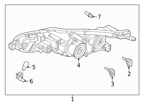 Headlamp Components for 2022 Nissan Versa #0