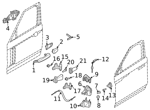 Lock & Hardware for 2020 Land Rover Defender 90 #1