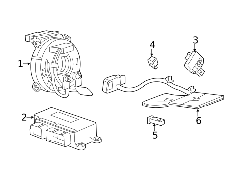 Air Bag Components for 2014 Chevrolet Corvette #1