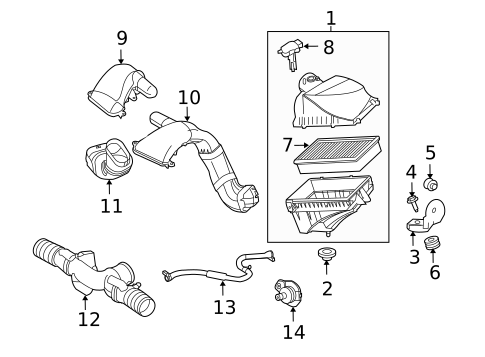 Air Intake for 2013 Jaguar XJ #0