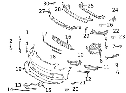 Bumper & Components - Front for 2017 Porsche 718 Boxster #3