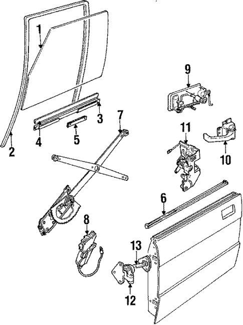 Front Door for 1989 Land Rover Range Rover #0
