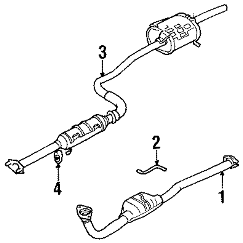 Exhaust Components for 2001 Chevrolet Metro #0