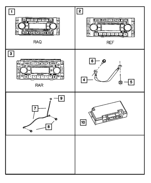 Radio, Antenna, and Speakers for 2006 Dodge Dakota #2