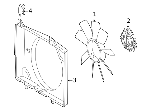 Cooling Fan for 2002 Mercedes-Benz CLK55 AMG #0