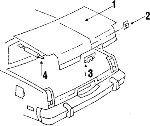 Trunk for 1984 Oldsmobile Omega #0