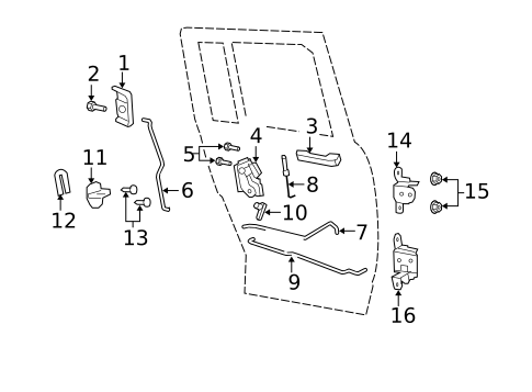 Rear Door for 2007 Jeep Patriot #1