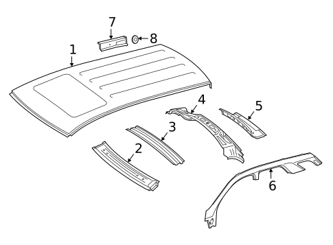 Roof & Components for 2018 Mercedes-Benz GLE550e #1