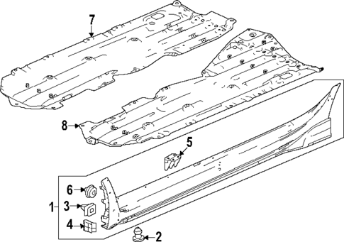 Exterior Trim - Pillars for 2024 Honda Civic #1