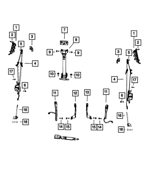 Seat Belts for 2023 Ram 2500 #3