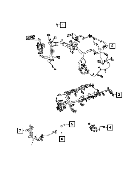 Wiring-Powertrain for 2018 Jeep Wrangler #0