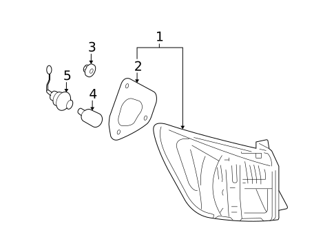 Bulbs - Chassis for 2011 Lexus IS F #3