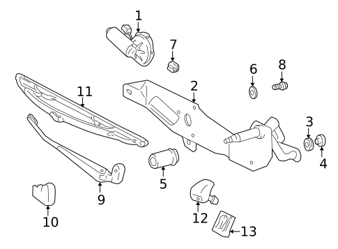 Wiper & Washer Components for 1998 Volvo V70 #1