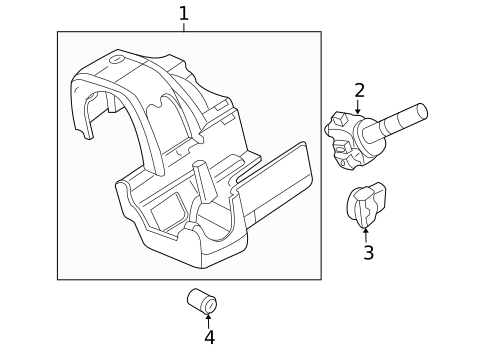 Shroud, Switches & Levers for 2006 Lincoln Mark LT #0