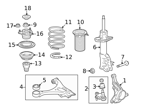 Suspension Components for 2012 Honda Civic #0