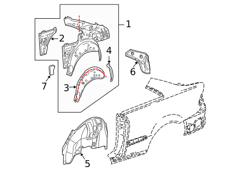 Inner Structure for 2005 Mercedes-Benz CLK 500 #0