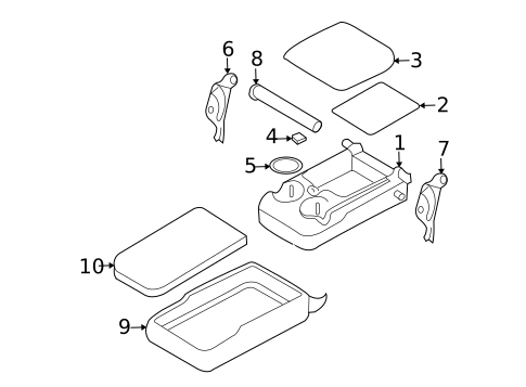 Rear Seat Components for 2007 Volvo XC70 #5