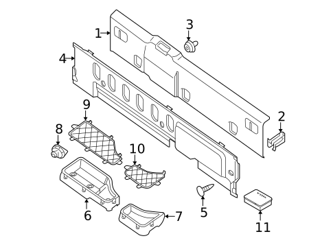 Interior Trim - Cab for 2017 Nissan Frontier #4