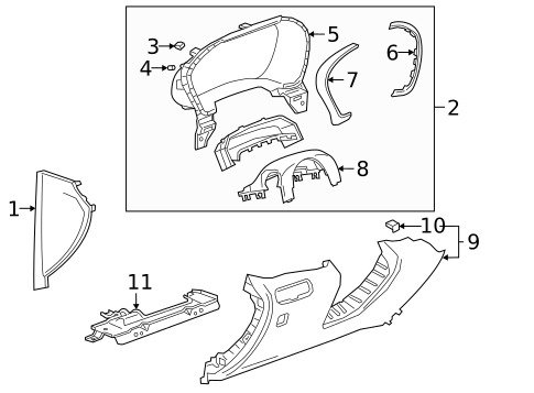 Instrument Panel Components for 2025 Chevrolet Equinox #3
