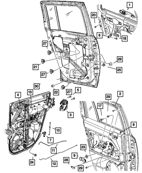 Rear Door for 2009 Jeep Patriot #0