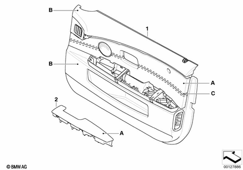 Door Trim Panels / Lateral Trim Panels for 2005 BMW 750i #3