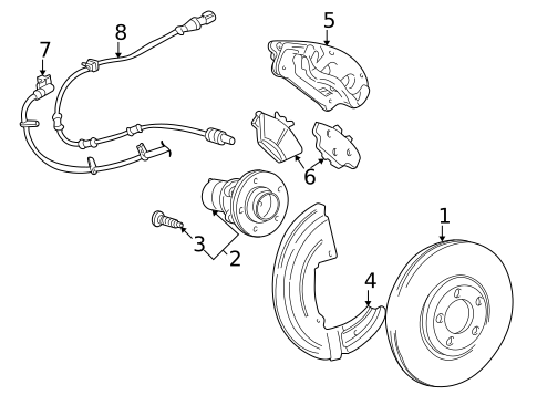 Anti-Lock Brakes for 2005 Ford Five Hundred #3