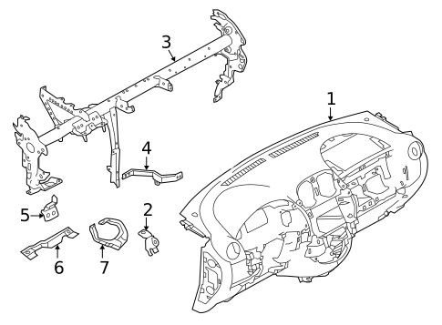 Instrument Panel for 2012 Nissan Versa #0